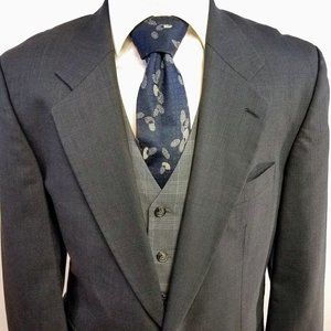 Britches Glenplaid Check Wool Blazer 42S